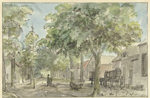 Rua da vila em Lage Vuursche