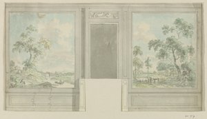 Desenho de projeto para uma parede de quarto de Jurriaan Andriessen
