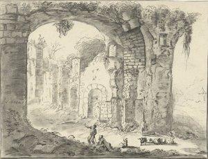 Paisagem com ruína de Jurriaan Cootwijck