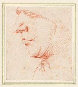 A cabeça de um homem de perfil de Jusepe de (1591 1652) Ribera