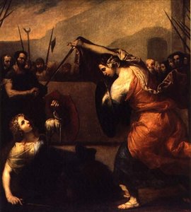 O Duelo de Isabella de Carazzi e Diambra de Pettinella de Jusepe de Ribera