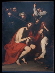 Cristo zombado e coroado com espinhos, c.1638 (óleo sobre tela) de Jusepe de Ribera