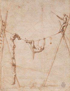 Acrobatas na corda. de Jusepe de Ribera
