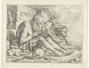 Leitura de Saint Hieronymus de Jusepe de Ribera