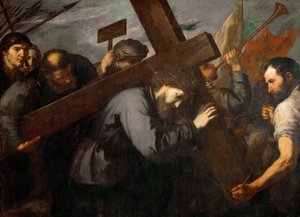 Jesus portant la Croix - Cristo Carregando a Cruz - José de Ribera (1591-1652). Óleo sobre tela, c. 1635. Dimensão : 144x198 cm. Museu de História de Arte, Vienne de Jusepe de Ribera