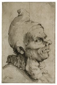 Grande cabeça grotesca, c.1622 de Jusepe de Ribera