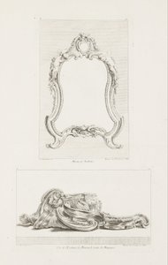 Espelho de toalete., Espelho de sanita, 5ª Placa de Juste Aurèle Meissonnier