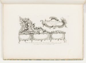 Parte da Ornamentação da Cronologia de 1733 (Antigo Testamento) para o Rei], pl. 35 na Obra de Juste Aurele Meissonnier de Juste Aurèle Meissonnier