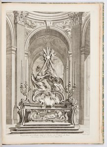 Projeto para o Altar Mestre da Igreja de São Sulpício de Paris, placa 109, em Oeuvres de Juste-Aurèle Meissonnier (Obras de Juste-Aurèle Meissonnier) de Juste Aurèle Meissonnier