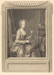 senhorita sua irmã de Juste Chevillet after Jean Gaspard Heilmann