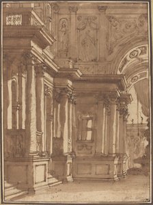 Interior de um palácio de Juste François Boucher