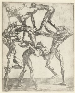 Pirâmide de seis homens de Juste de Juste