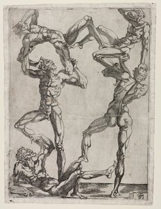 Pirâmide dos Cinco Homens, c. 1543 de Juste de Juste