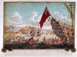 A captura de Louisbourg, 1745 de Justin Stevens