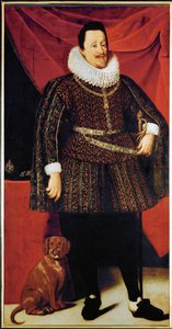 O imperador Fernando II, marido de Maria Ana da Baviera e de Eleonora Gonzaga ... (óleo sobre tela) de Justus Sustermans