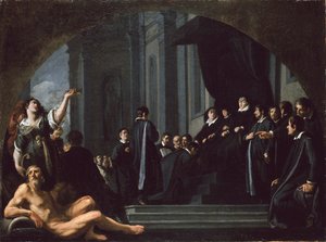 Os Senadores de Florença juram fidelidade a Fernando II de