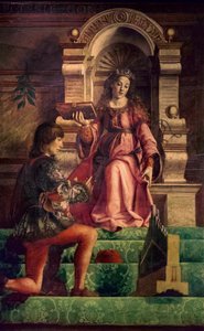 Música, c.1470 (óleo sobre choupo) de Justus of Ghent