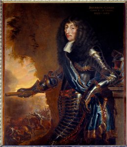 Portrait en pied du Grand Conde, Louis II Prince of Bourbon (Bourbon-Conde) (1621-1686) - Pintura de Juste D