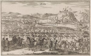 Batalha de Párkány em 1683
Gran (título sobre o objecto) de Justus van den Nijpoort