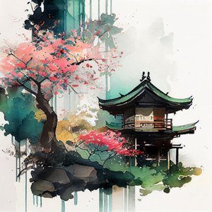 Pagode das Flores de Cerejeira de Justyna Jaszke