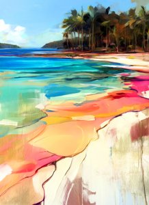 Ilha paradisíaca e colorida de Justyna Jaszke