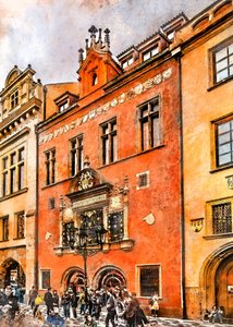 Fachada histórica de Praga