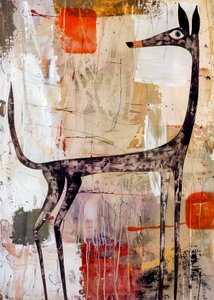 Galgo abstrato moderno de Justyna Jaszke