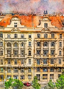 Paisagem urbana europeia ornamentada de Justyna Jaszke