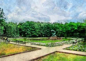 Estátua do Parque da Paz de Justyna Jaszke