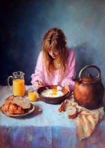 Pequeno-almoço numa manhã tranquila de Justyna Jaszke