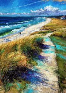 Caminho da Praia Vibrante de Justyna Jaszke