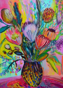 Ramo de Proteas Vibrantes de Justyna Jaszke