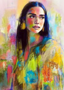 Retrato de uma Mulher Cheia de Vida de Justyna Jaszke