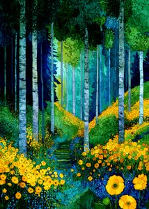 Caminho da Floresta das Flores Amarelas de Justyna Jaszke
