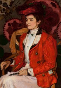 Retrato de Iza Axentowicz, nascida Giełgud