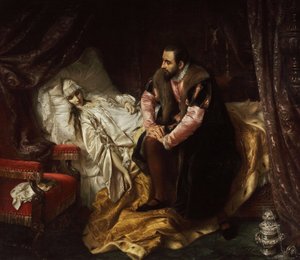 Morte de Barbara Radziwill de Józef Simmler