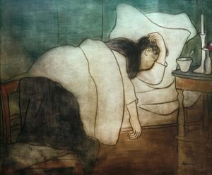 Mulher na cama de József Rippl Rónai
