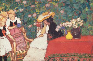 Mulher com três meninas, c.1909