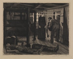 Um motim dos tecelões - fim de Käthe Kollwitz