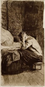 Mulher no berço de Käthe Kollwitz