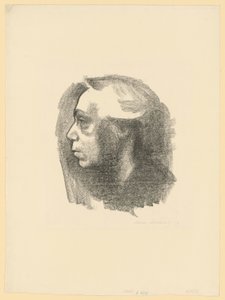 Autorretrato (1.º estado) de Käthe Kollwitz