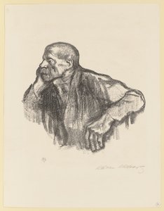 Trabalhador sentado de Käthe Kollwitz