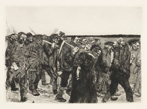 Weberzug (Marcha dos Tecelões) de Käthe Kollwitz