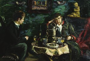 O actor Tobias Sorensen e Ola Voss (óleo sobre tela)