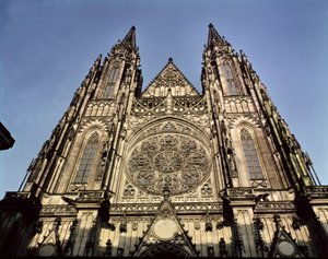 Fachada, de, a, catedral, de, st. Vitus de Kamil and Mocker, J. Hilbert
