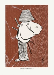 Samurai, Um dos Quatro (anos 20) Por Kamisaka Sekka