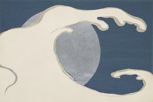 Ondas e sol de Momoyogusa de Kamisaka Sekka