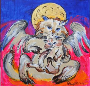 Gata Mãe Angelical de Kanat Ibragimov