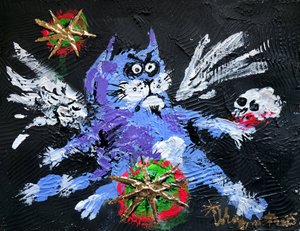 Gato de fantasia sombria