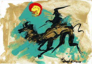 Cavaleiro Dinâmico Cavalo Dourado de Kanat Ibragimov